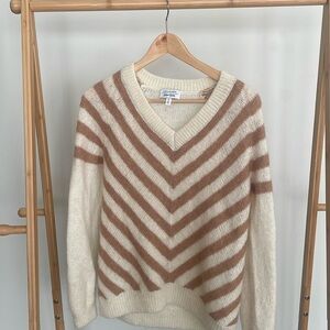 & other stories wool and mohair v neck sweater